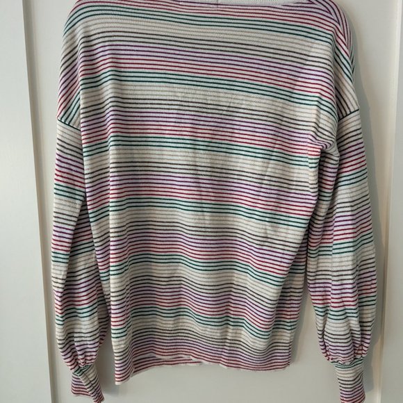 Boden striped metallic sweater medium EUC - Picture 4 of 5